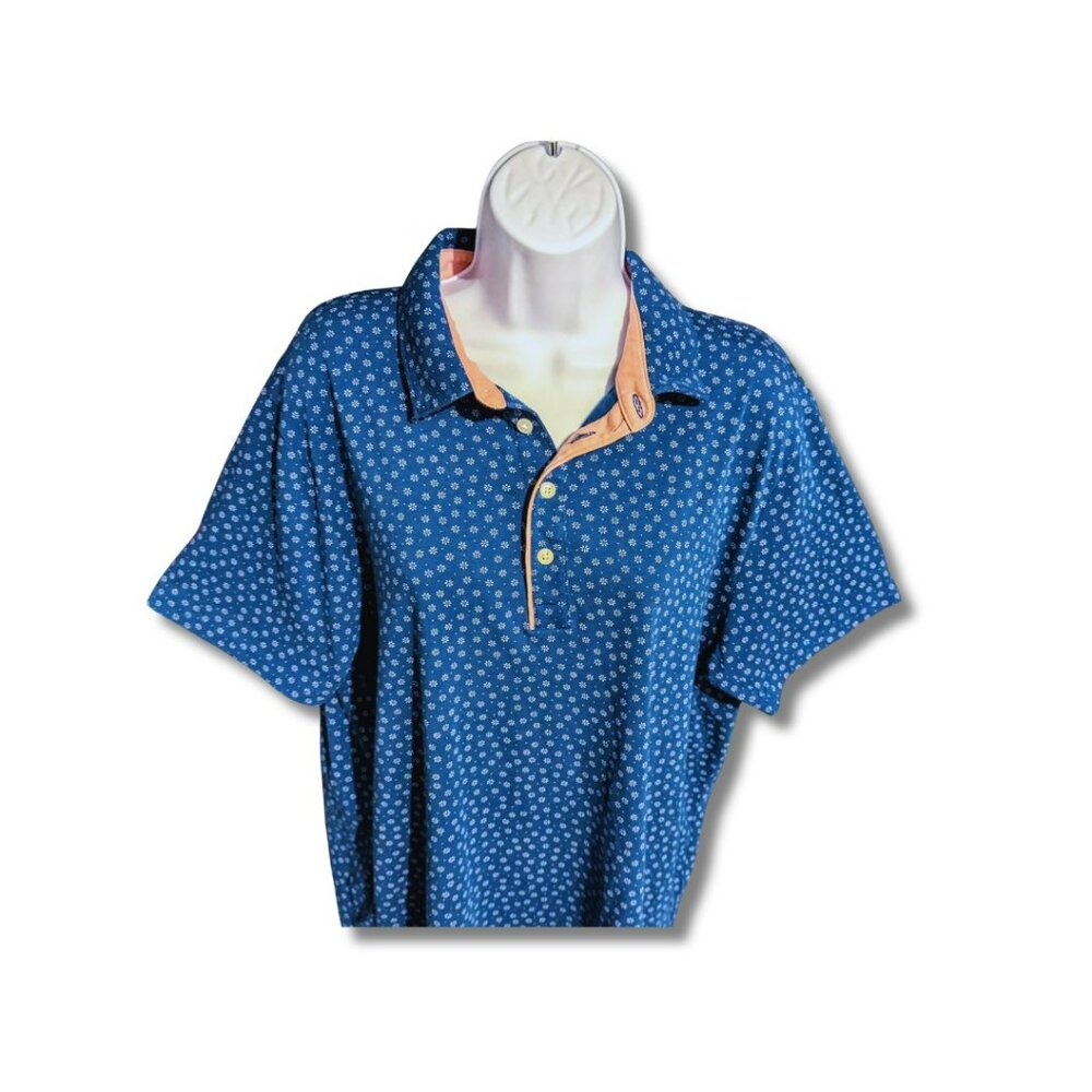 J.CREW PERFORMANCE TOP COZO ISLAND BLUE WITH SHELL PINK INTER TRIM  LIGHTWEIGHT - Picture 5 of 7